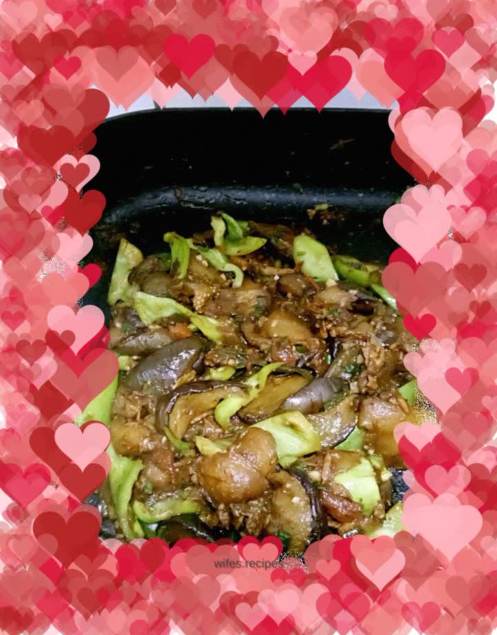 [Sheep fat version] Grilled eggplant with minced meat