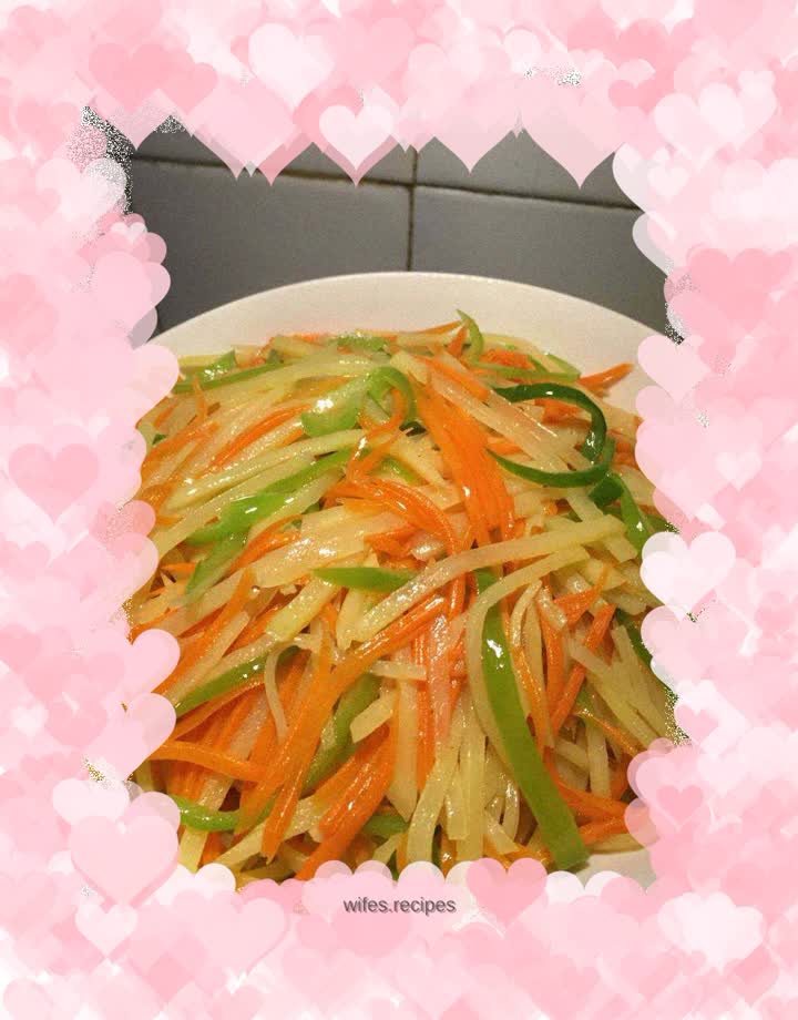 Stir-fried three shredded shreds