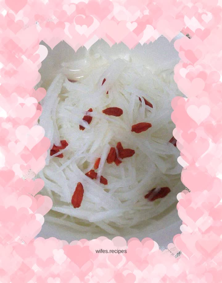 Cold white radish