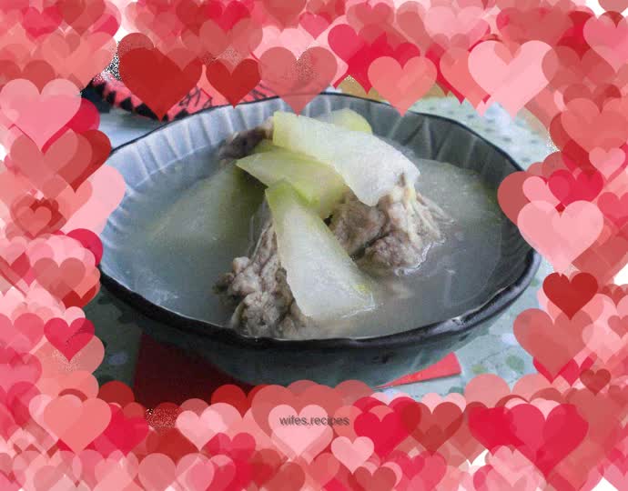Summer-relieving soup——Winter Melon Pork Ribs Soup