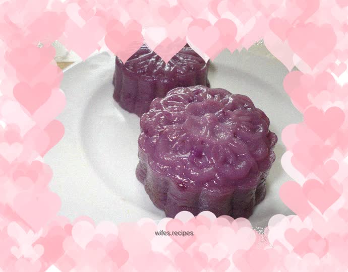 Purple Sweet Potato Pumpkin Snowskin Mooncake