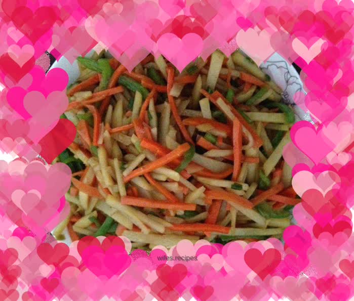 Nutritious stir-fried shredded rice