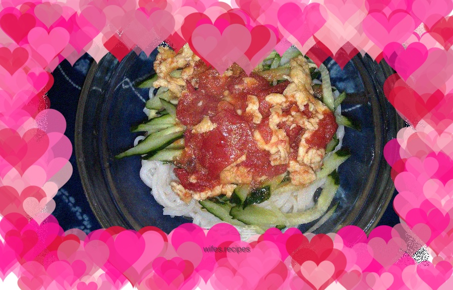 Braised noodles with tomatoes and eggs