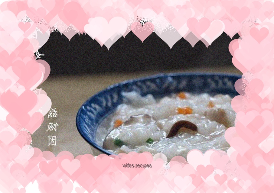 Mushroom and Chicken Porridge