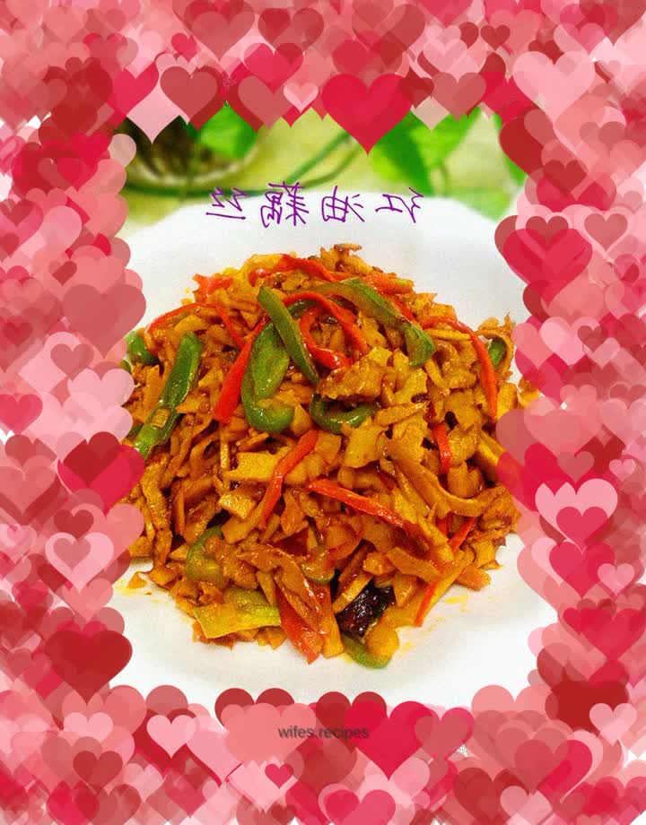 Red oil lotus root silk