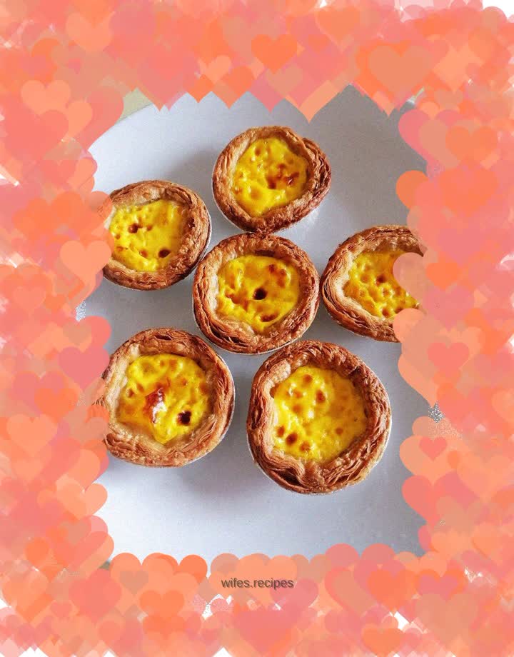 Simple version of egg tart