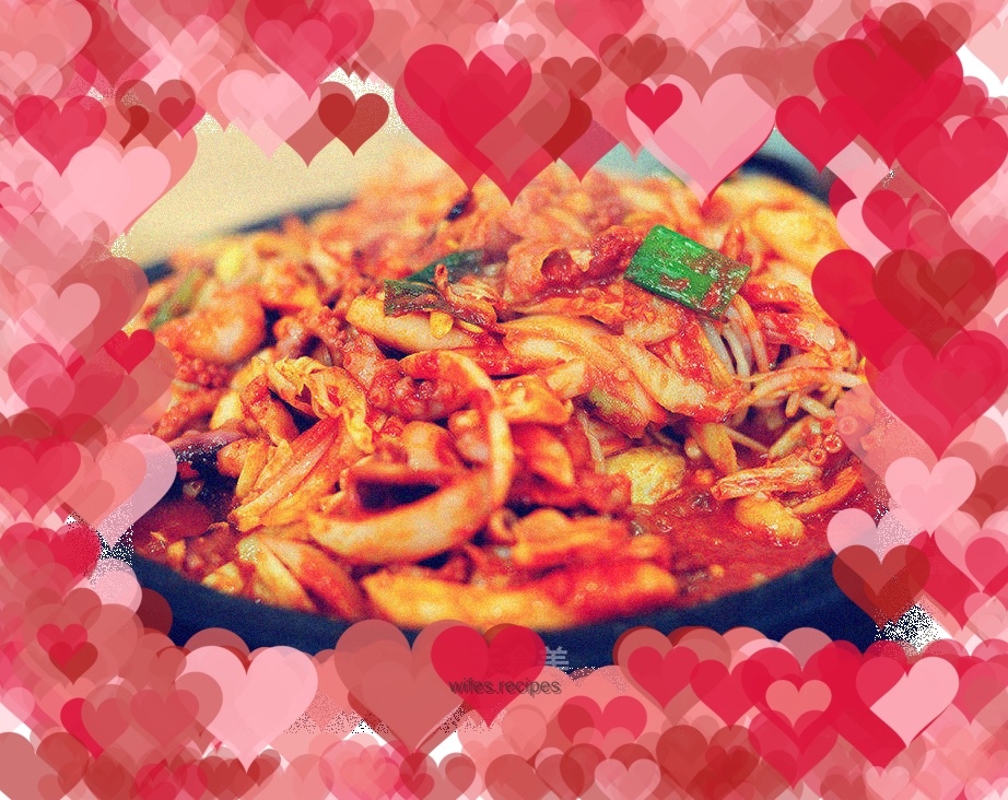 Korean spicy fried squid