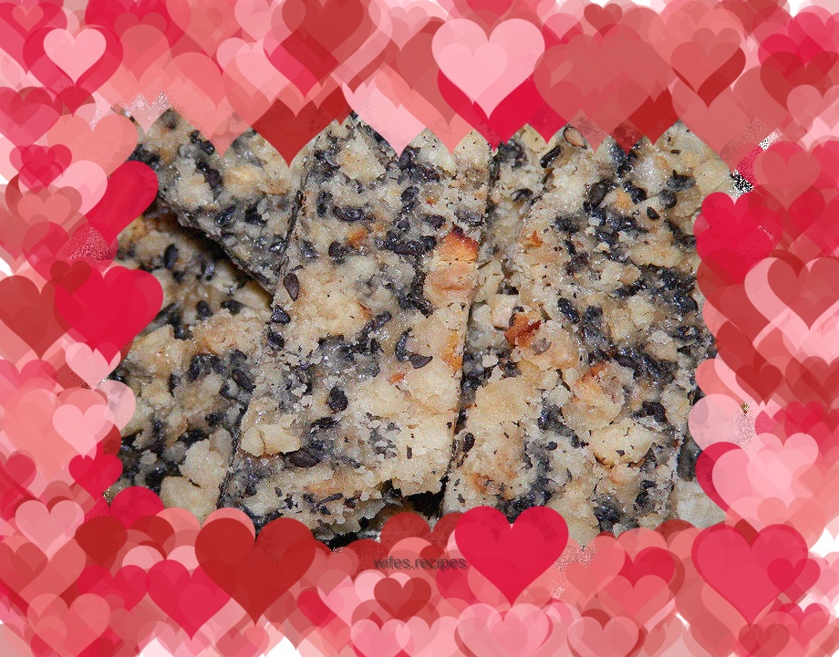 Black sesame walnut candy