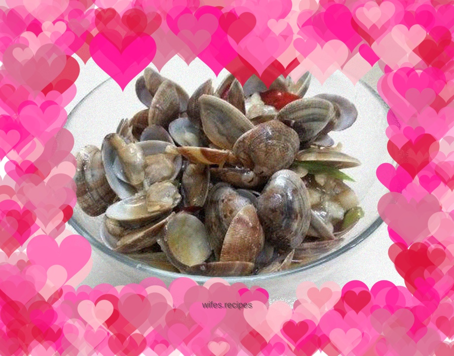 Spicy fried clams with wine