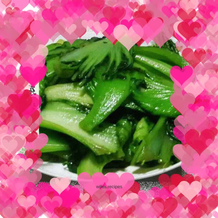 Stir-fried mustard greens