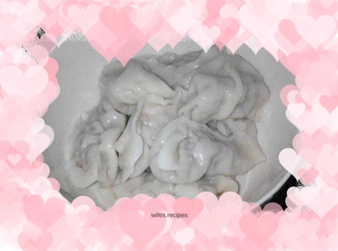 Meat and three fresh dumplings