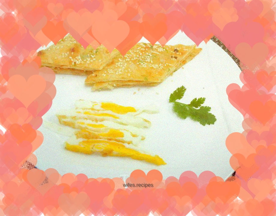 Crispy green onion pancake