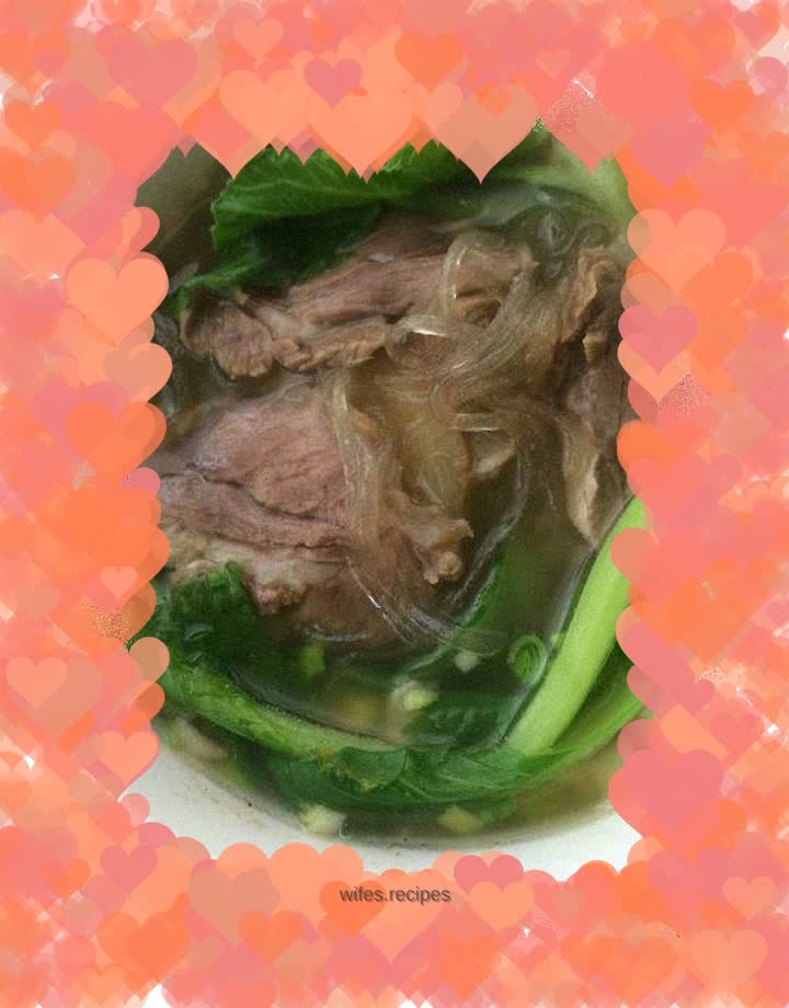 Beef Vermicelli and Vegetable Soup