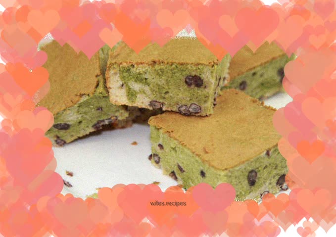 Marble Matcha Honey Bean Cake - Make you fall in love with the aroma of tea and the sweetness of honey beans