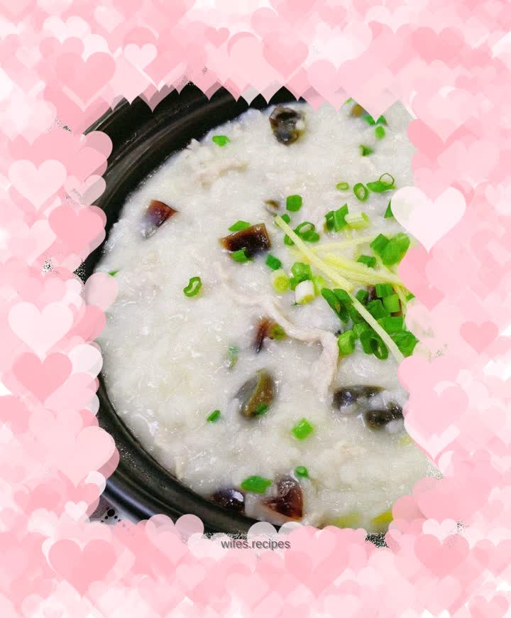 Preserved egg and lean meat porridge