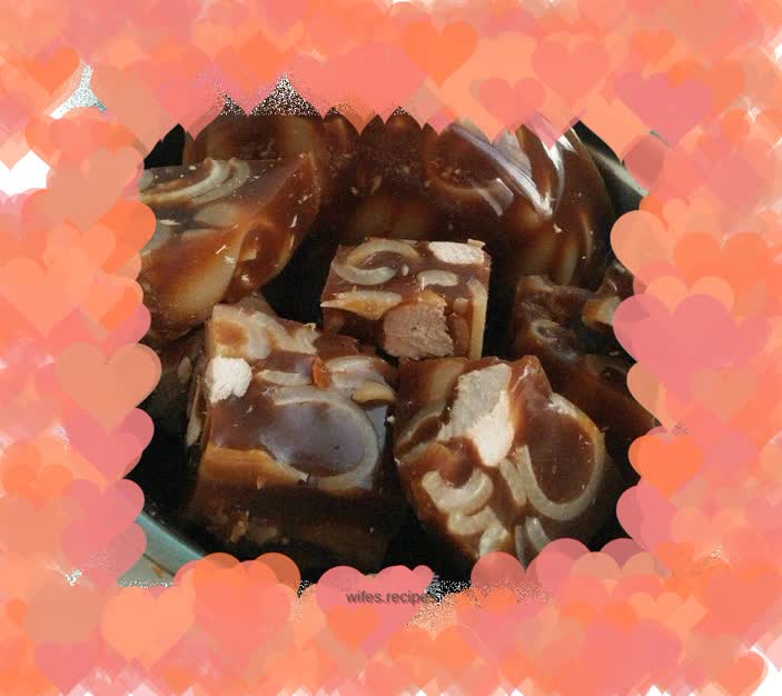 Crystal clear amber skin aspic