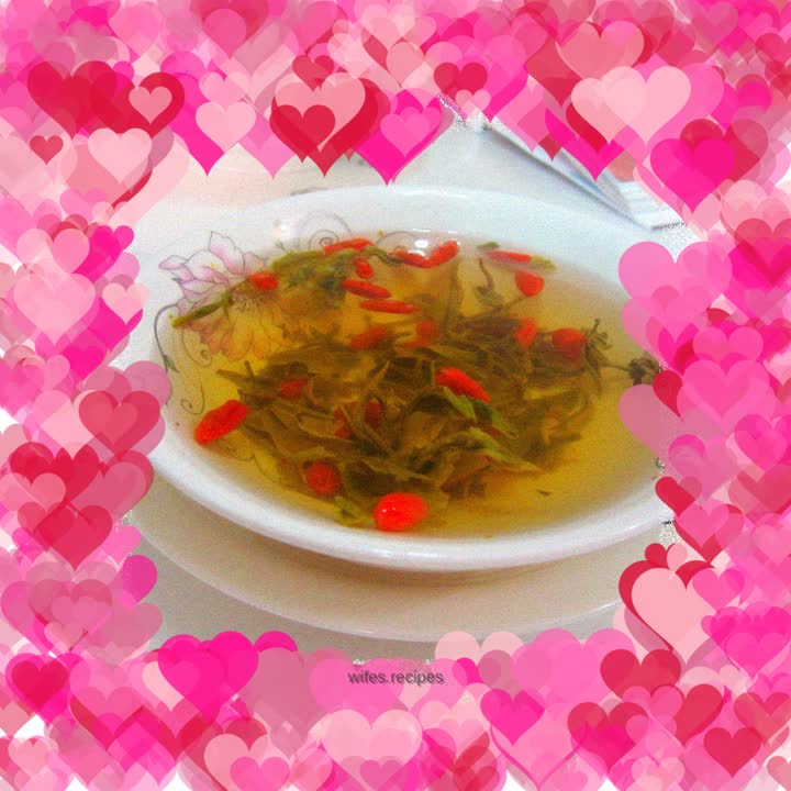 Rock sugar wolfberry green tea