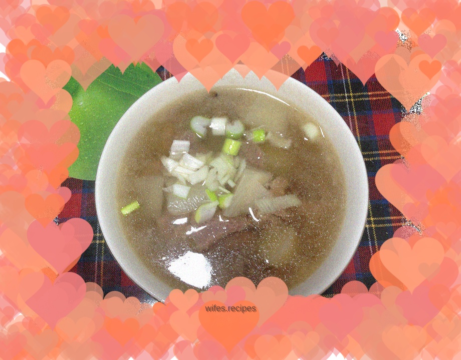 Lamb stewed with radish