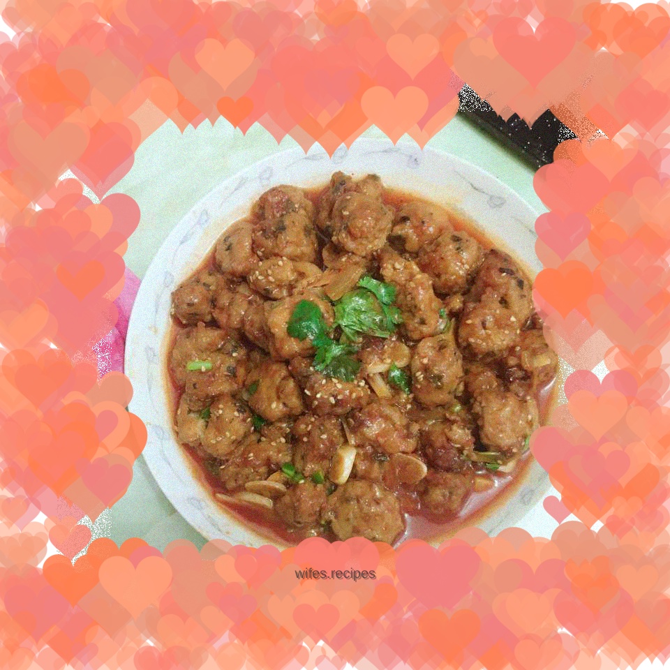 Tofu balls (sweet and sour tofu balls)