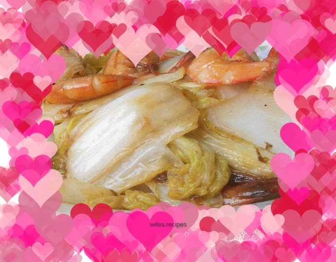 Stir-fried cabbage with shrimp