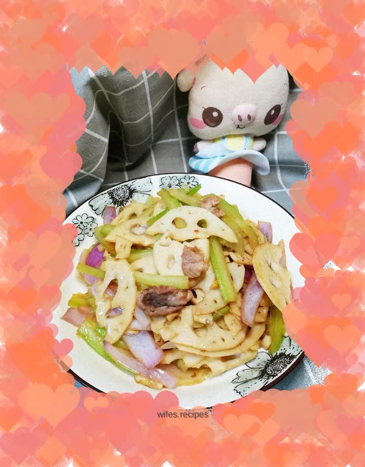 Kuaishou Stir-fried Lotus Root and Stir-fried Celery