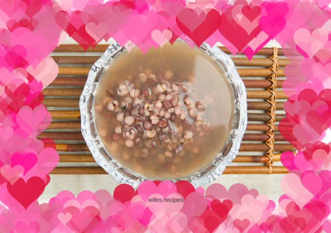 Red bean and barley porridge