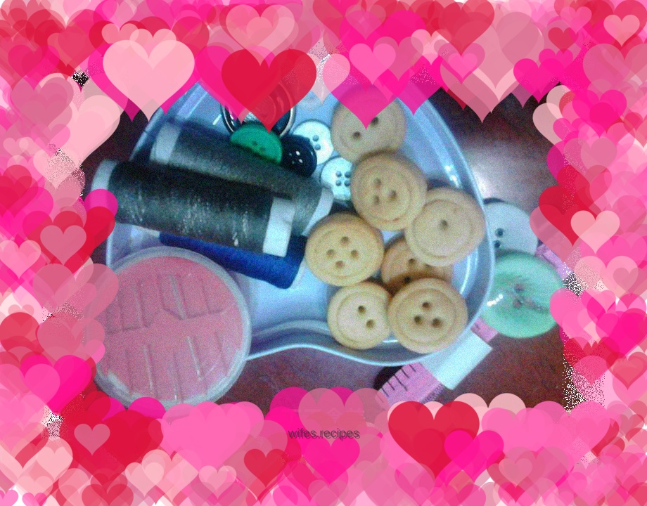 Homemade button cookies