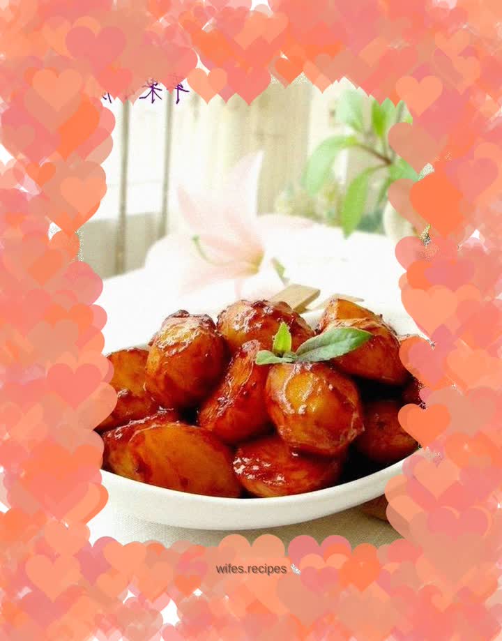 Braised baby potatoes