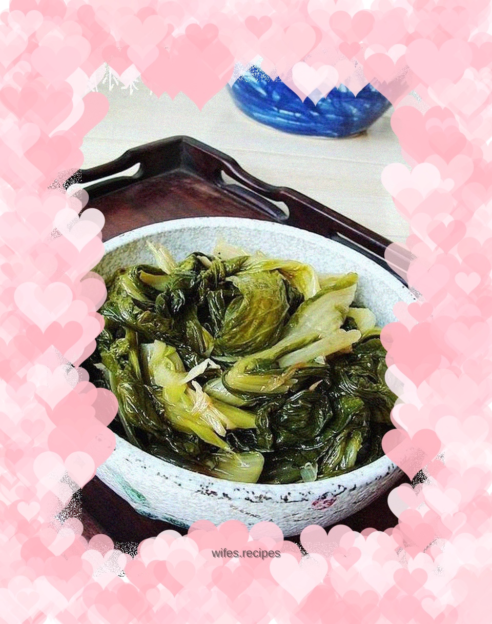 Chinese cabbage with scallion oil
