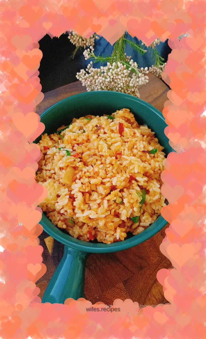 Spicy cabbage and squid fried rice