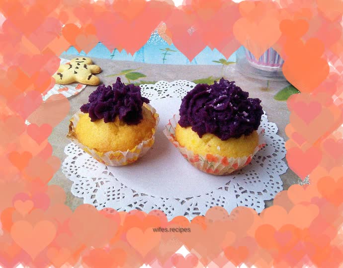 Orange mashed potato cake