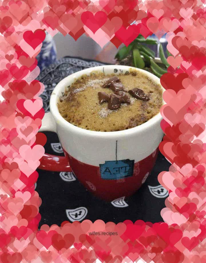 Trendy gourmet mug cake (chocolate mug cake)