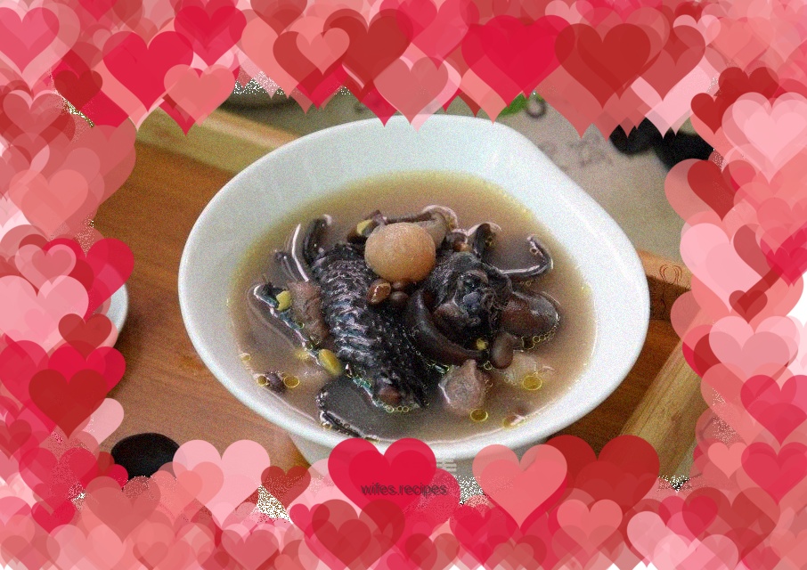 【Guangdong】Black bean, fungus and black chicken soup