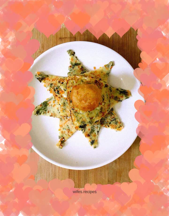 Carrot and Seaweed Egg Pancake