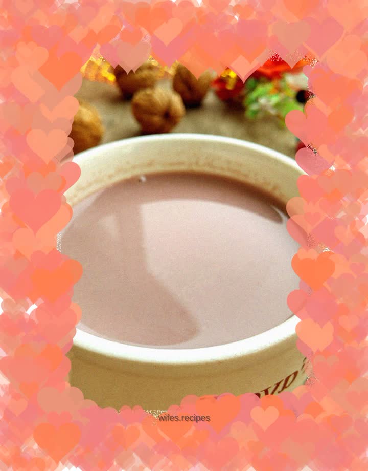 Walnut black rice soy milk