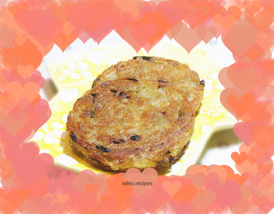 Green onion potato cakes