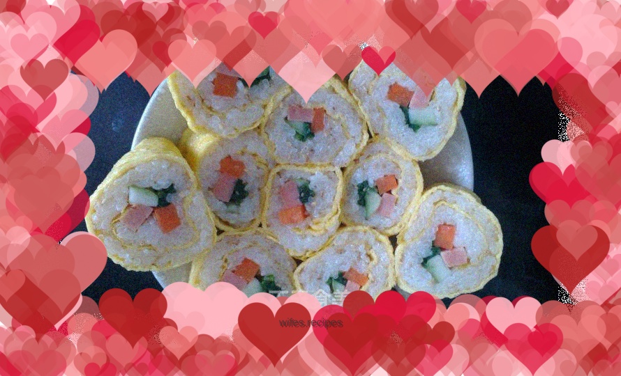 Egg rolls with seaweed rolls