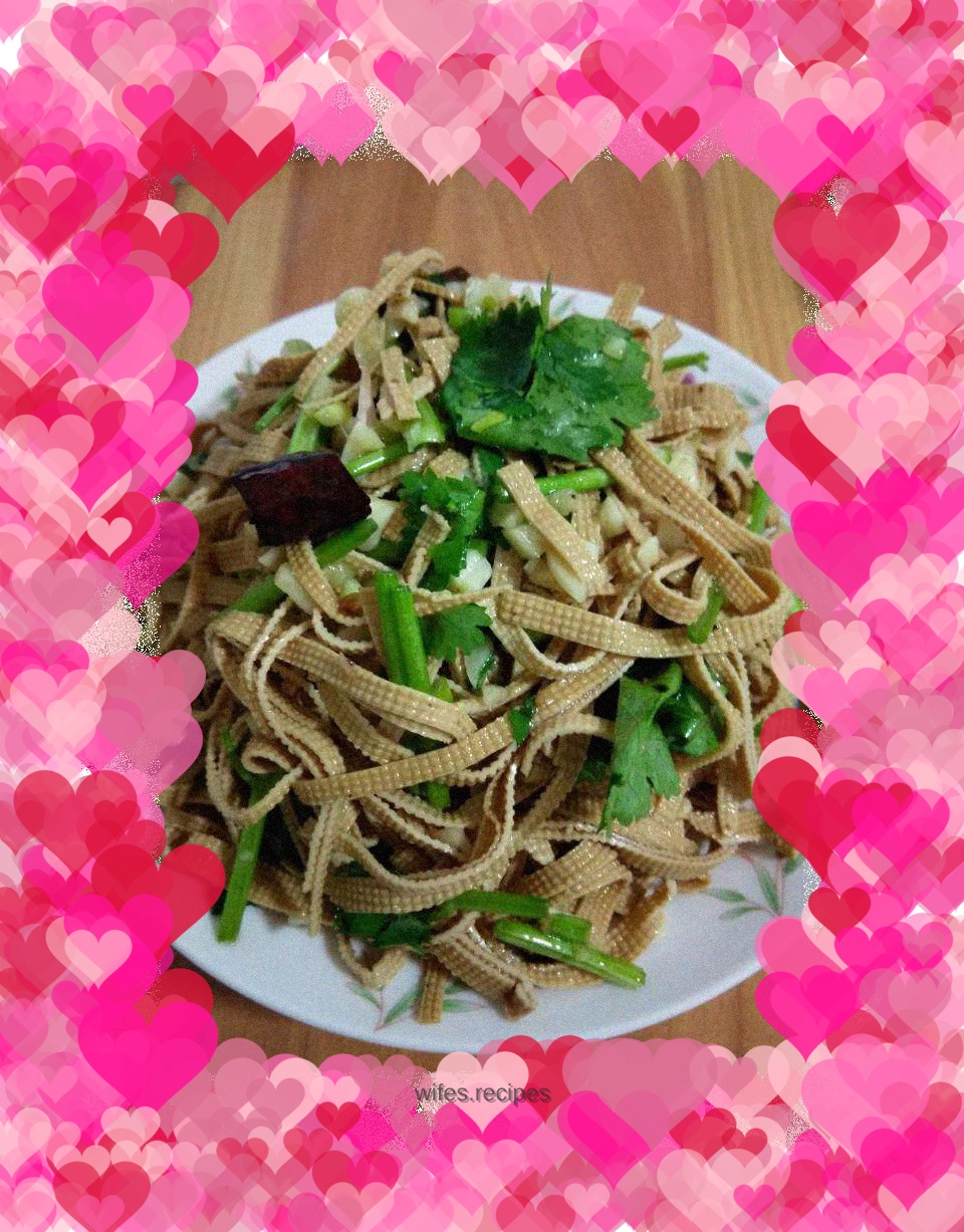 Cold braised tofu skin