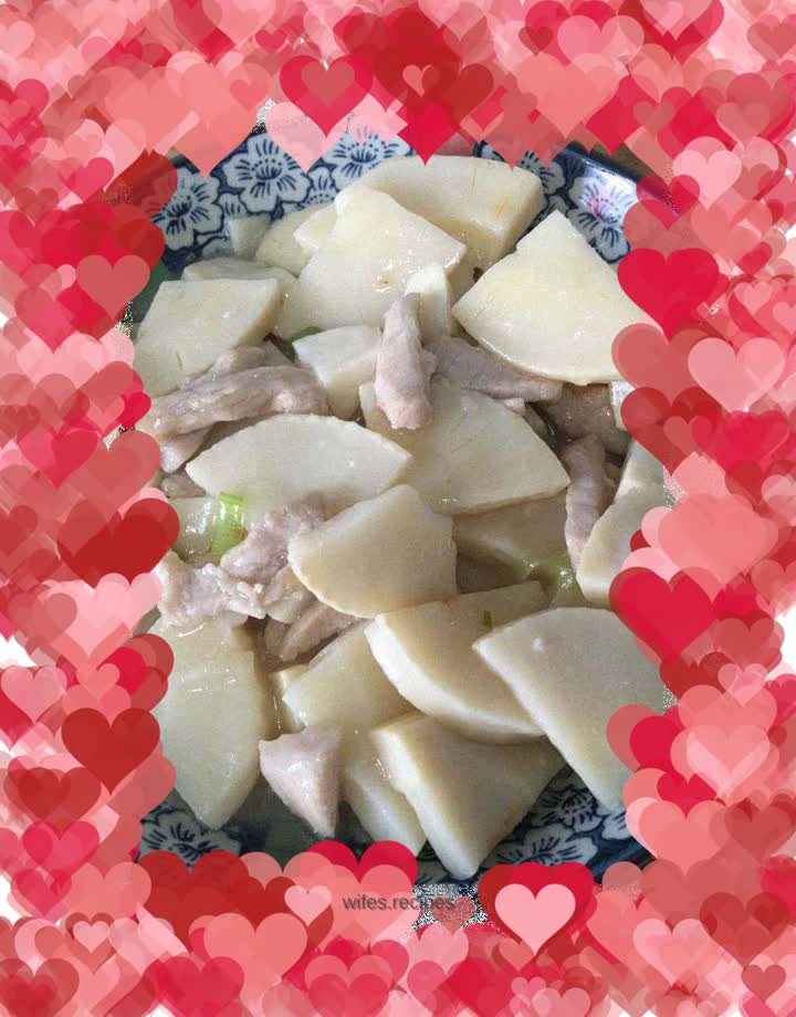 Fried winter bamboo shoots