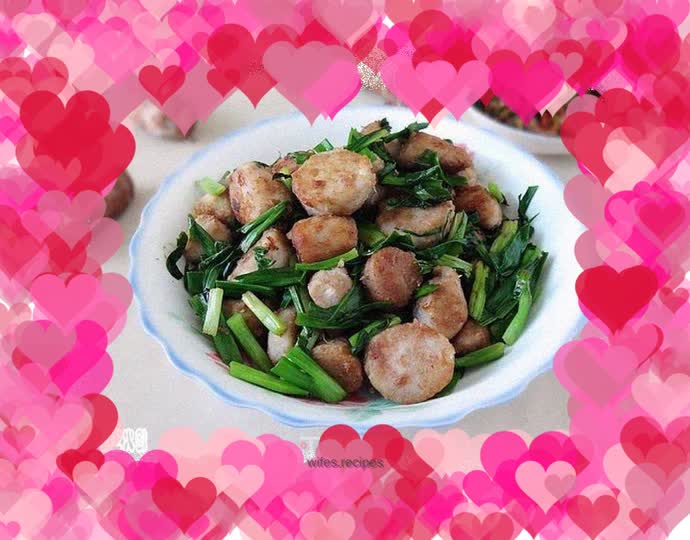 Fried taro with chives