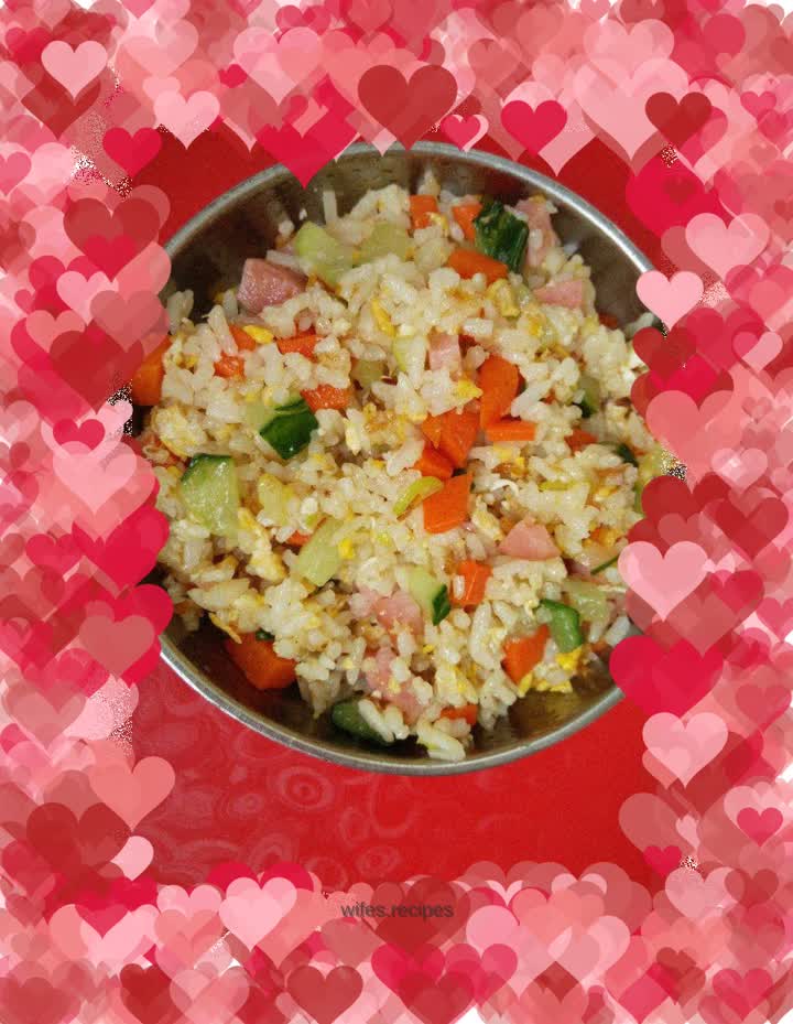Colorful fried rice
