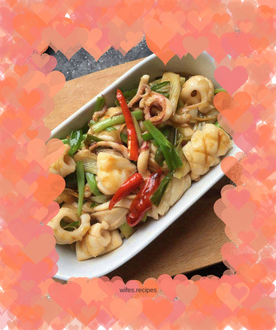 Kombu three-cup squid