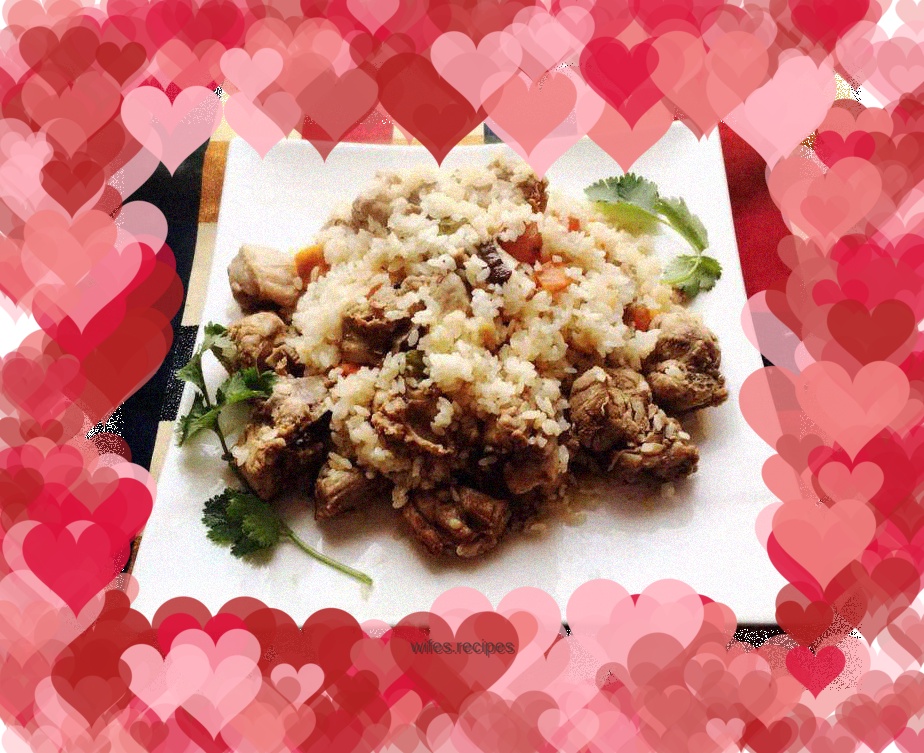 Steamed Rice with Mushrooms and Pork Ribs