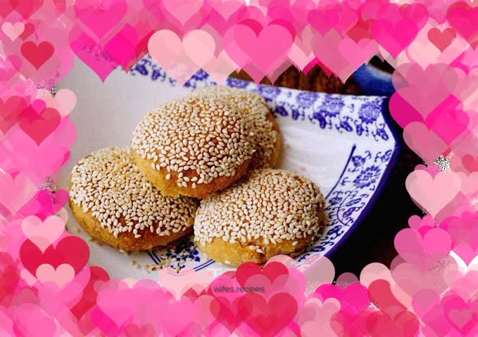 Sesame sauce pancakes