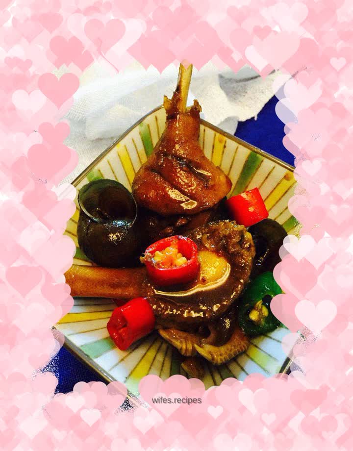 Braised duck, abalone and snails