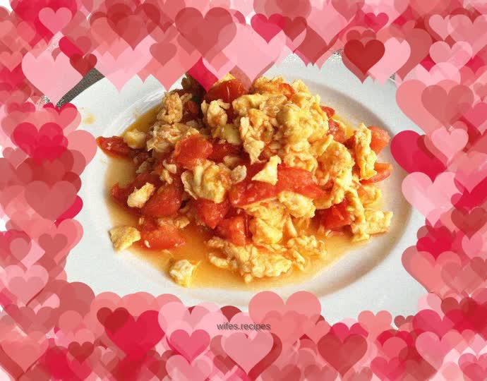 Scrambled eggs with tomatoes (national dish: scrambled eggs with tomatoes)