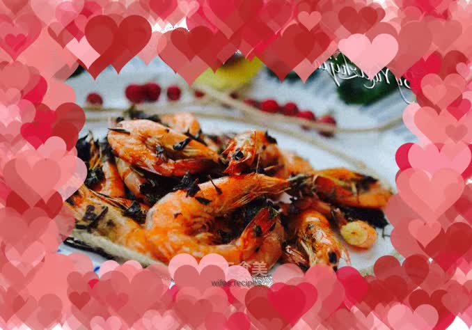 Tea shrimp (oven version)