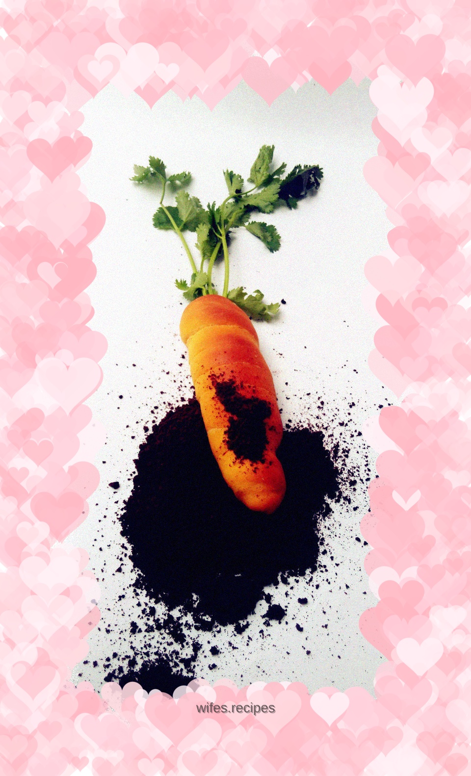 Carrot shaped sweet potato bread