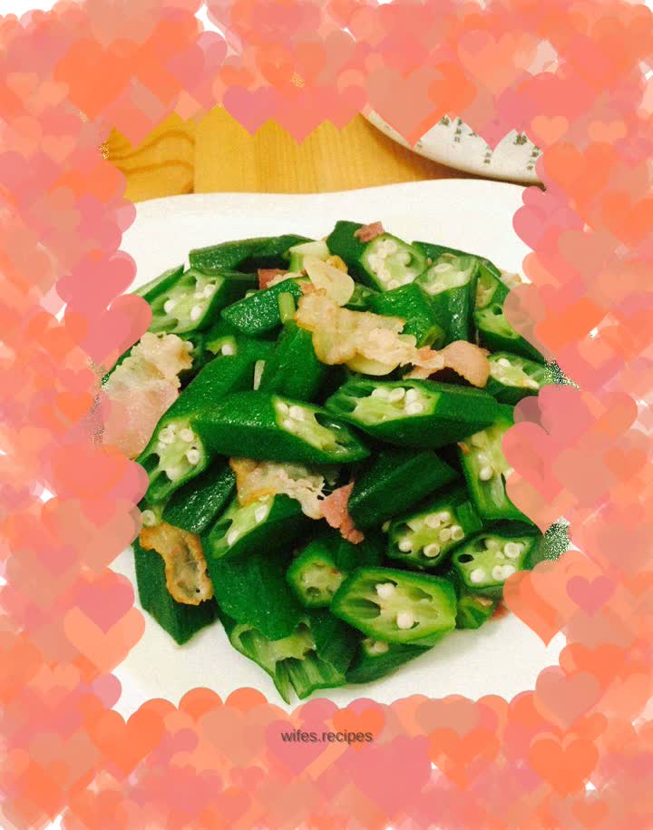 Fried Okra with Bacon