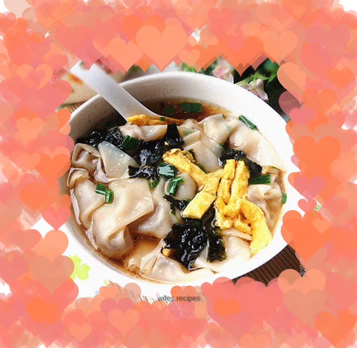 Fresh meat wontons---a good choice for breakfast